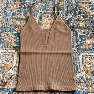 Free People mesh cut out camisole